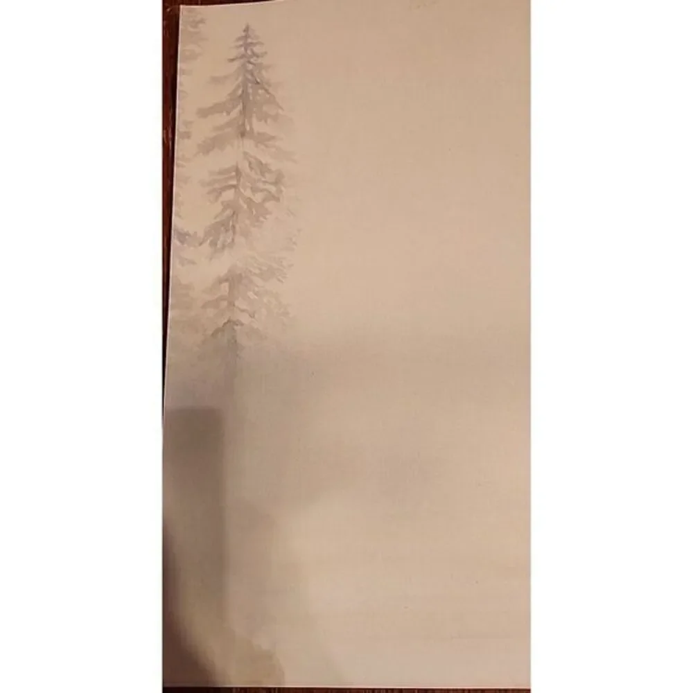 40 Sheets Computer Stationary‎ Misty/foggy Lake, Junk Journal Paper